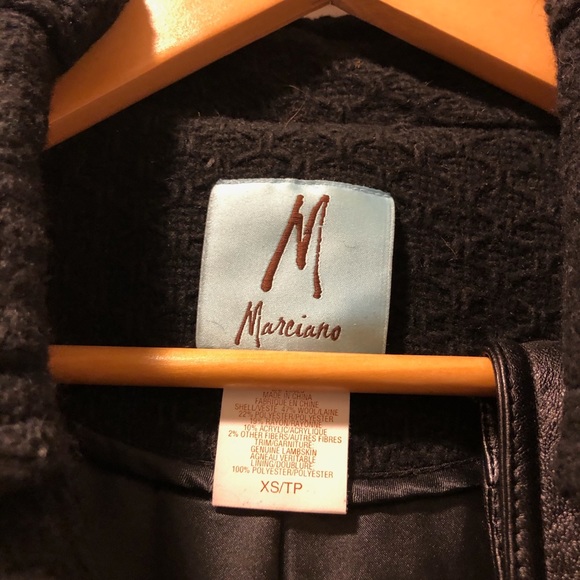 Black long coat. Marciano coat. XS/TP coat. - Picture 2 of 2